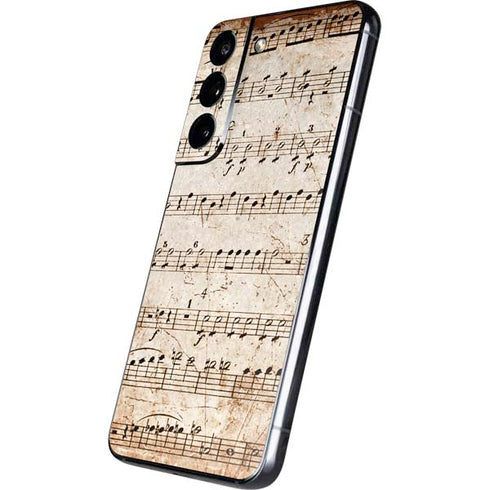 Antique Notes Galaxy S22 Skin